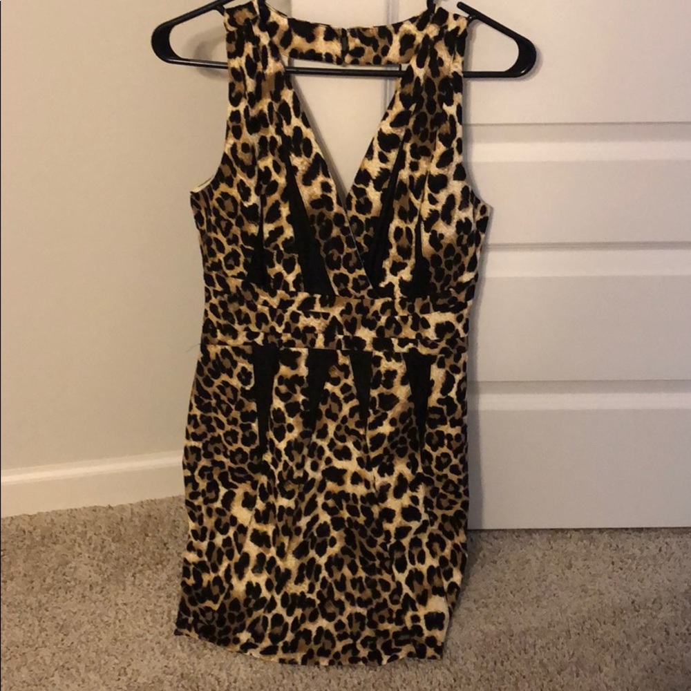 Cheetah Print Cocktail Dress